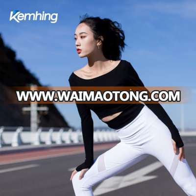 Long Sleeve Running Sport  fitness yoga wear clothing gym wear women shirts