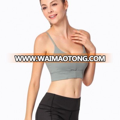 wholesale Custom logo women breathable sports sexy yoga bra tube top